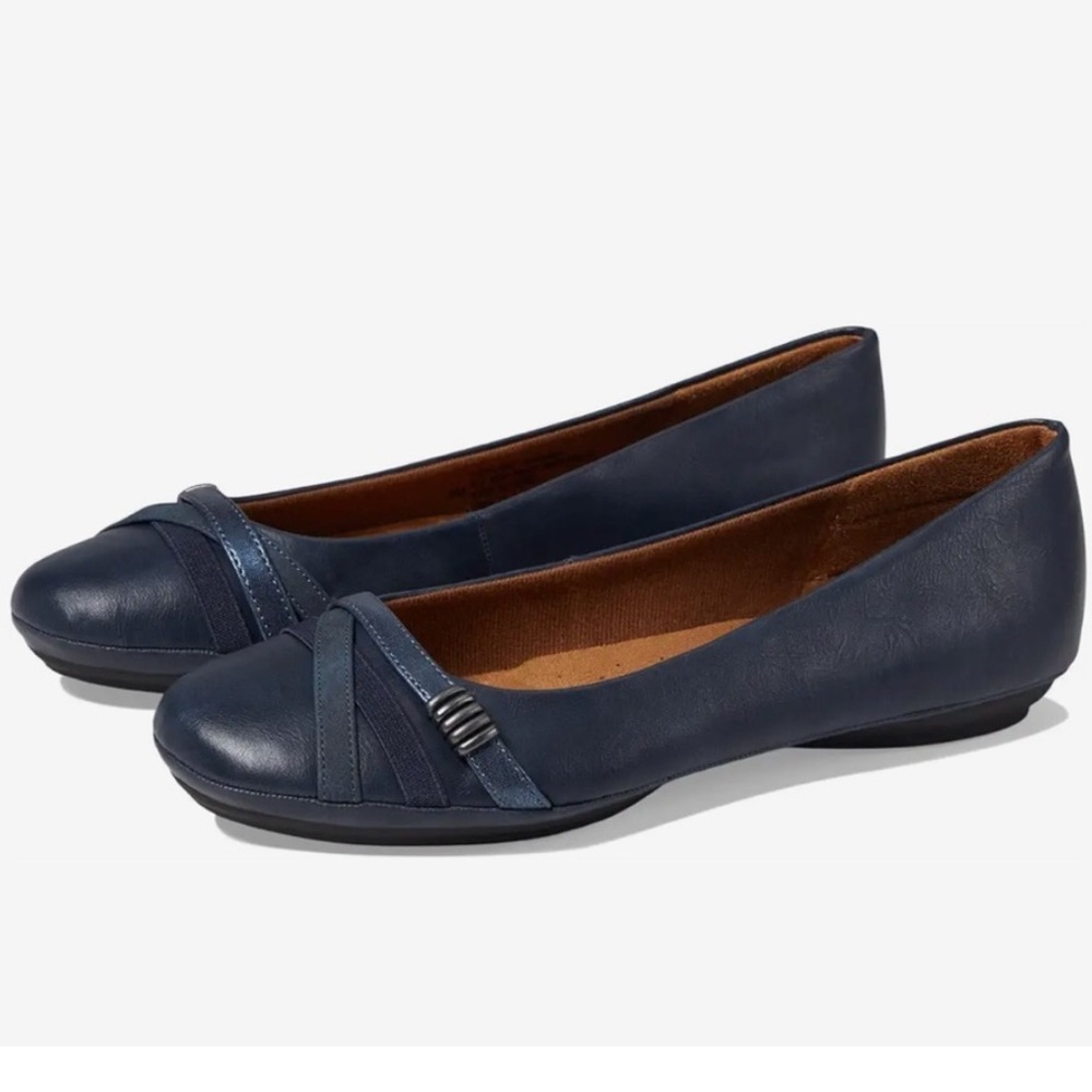 EuroSoft Navy Blue Women's Ballet Flats size 10